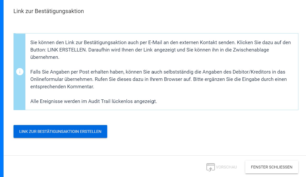 5F Link Saldenbestätigung 5F Link Saldenbestätigung