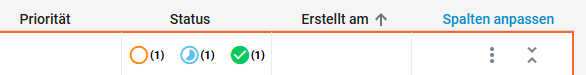 spalten-anpassen Collecto: Spalten-Setup öffnen